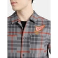 thumbnail image 4 of Netflix Stranger Things Hellfire Lives Fire Cotton Flannel from No Boundaries, Men's & Big Men's, 4 of 6