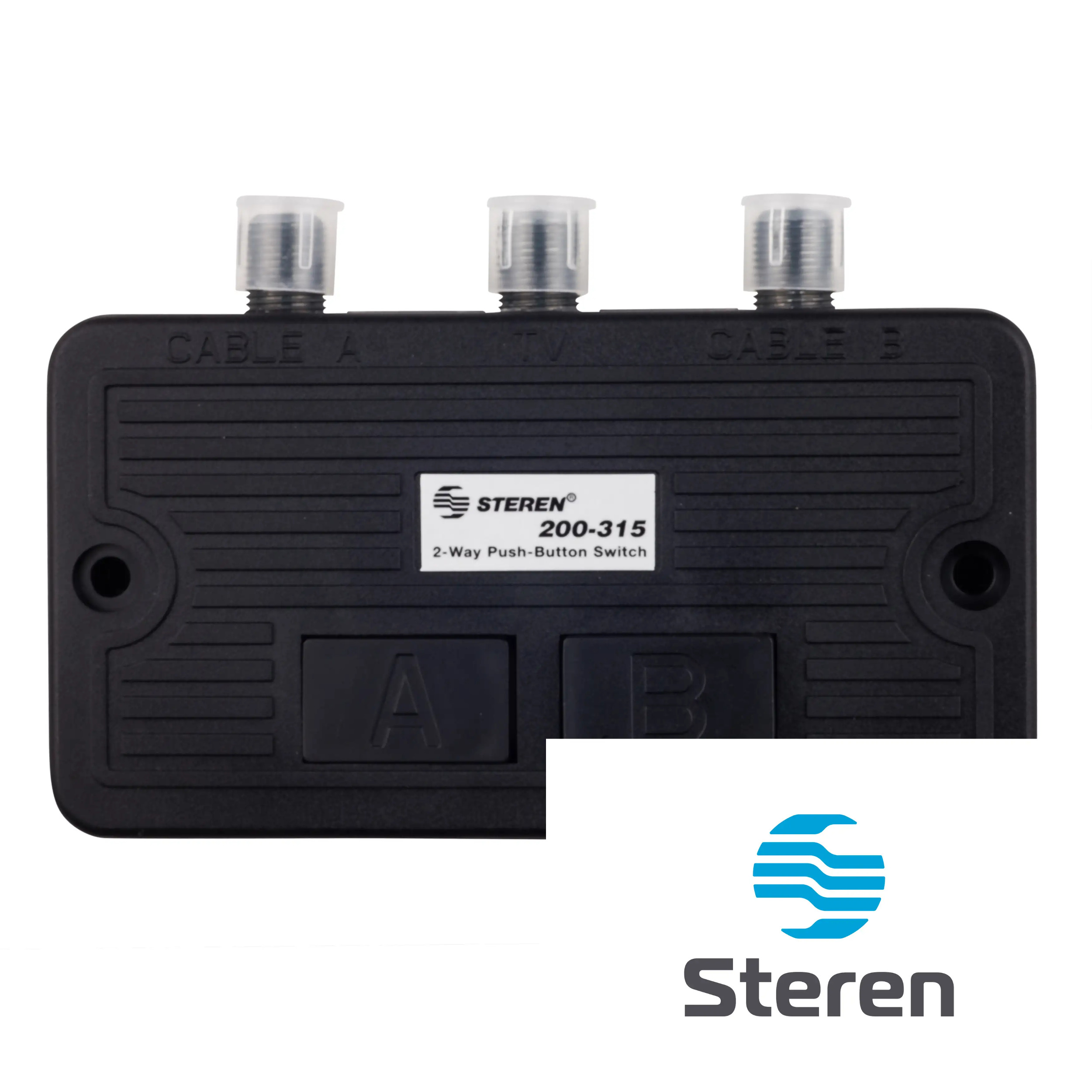 Steren 2-Way Coaxial A/B Push-Button Switch for TV, Antenna Splitter - 200-315 - image 4 of 4