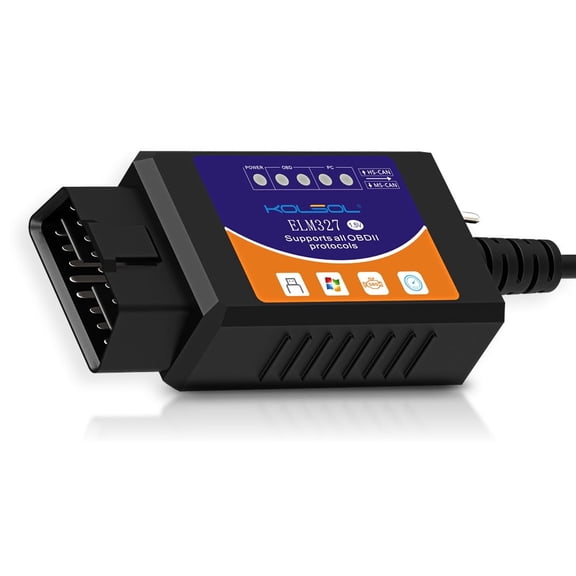KOLSOL ELM327 USB V1.5 with Switch modified for Ford ELMconfig Forscan CH340 25K80 chip HS-CAN / MS-CAN