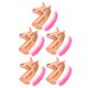 thumbnail image 4 of 5 uds. Cepillo para quitar el polvo de uñas a la moda, cepillo portátil para polvo de uñas, herramienta de manicura (rosa oscuro, blanco), 4 of 14