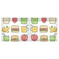 thumbnail image 3 of Food Pattern Kitchen Curtains Tier Set 27x36 Inch 2 Panels Semi Sheer Light Filtering Privacy UV Protection, 3 of 8