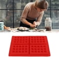 thumbnail image 4 of Baking , Reusable Easy Cleaning Waffle Silicone   For Waffle For Chocolates For Cakes 4 Grid Rectangular 51060,5 Grid Heart Shape 51068,4 Grid Heart Shape 58004, 4 of 8