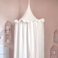 thumbnail image 1 of Toldo colgante de muselina de algodón con volantes para habitación de niños, baldachina de cama Premium, 100%, 1 of 4
