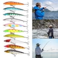 thumbnail image 3 of Minnow Fishing Hard Lure Wobbler Crankbait Pike Pollack Bass Mackerel, 3 of 9