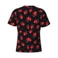 thumbnail image 6 of Vsdgher Beautiful Red Ladybug Print Men's Dry Fit Mesh Athletic Shirts Moisture Wicking Tennis T-Shirt Tops, 6 of 9