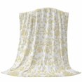thumbnail image 6 of Yellow Flower Blanket Soft Cozy Warm Throw Blanket for Couch, Plush Fuzzy Flannel Fleece Blankets for Sofa, Vintage Farmhouse Boho Leaf Spring Plant Bed Blankets Lightweight Gifts for Women, 40"x60", 6 of 9