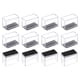 thumbnail image 1 of Protectores de piso para patas de silla Uxcell, tapas de patas de silla de PVC y fieltro para madera 15x30mm/ 0.59"x1.18" 12, 1 of 7