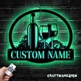 thumbnail image 5 of Craftnamesign Custom Wine Bar Metal Wall Art LED Light, Personalized Alcohol Drinking Name Sign, 5 of 5