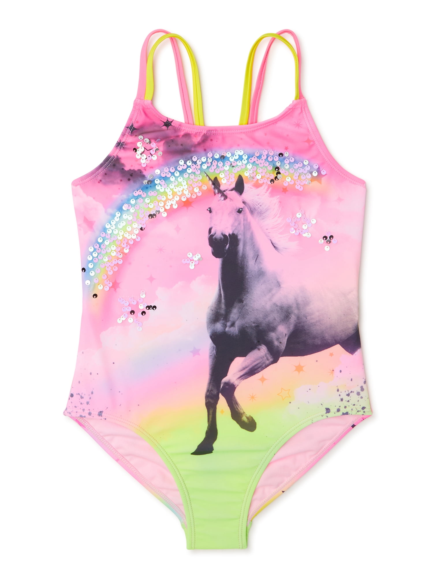 Long Sleeved Unicorn and Ponies leotard age 5-6 size 24" 