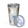 thumbnail image 2 of 16oz Tumblers Pioneer Flower Floral Print Pattern Stainless Steel Vacuum Insulated Double Wall Travel Tumbler Cups Mug with Lid and Straw,Cleaning Brush for Coffee,Tea, 2 of 4
