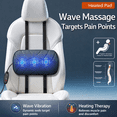 thumbnail image 2 of Ergonomic Electric Lumbar Support Pillow – Vibrating Car Seat Back Massager Cushion with Memory Foam, Adjustable Height, Universal Fit for Car, SUV & Truck, Relieves Back Pain & Driving Fatigue, 2 of 11