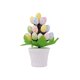 thumbnail image 2 of Bonsái de huevos de Pascua artificiales en maceta - Decoración de espuma para escritorio interior, oficina y fiesta, 2 of 6