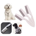 thumbnail image 1 of 3 peines de plástico blanco para mascotas, peine antipulgas para perros, 1 of 5