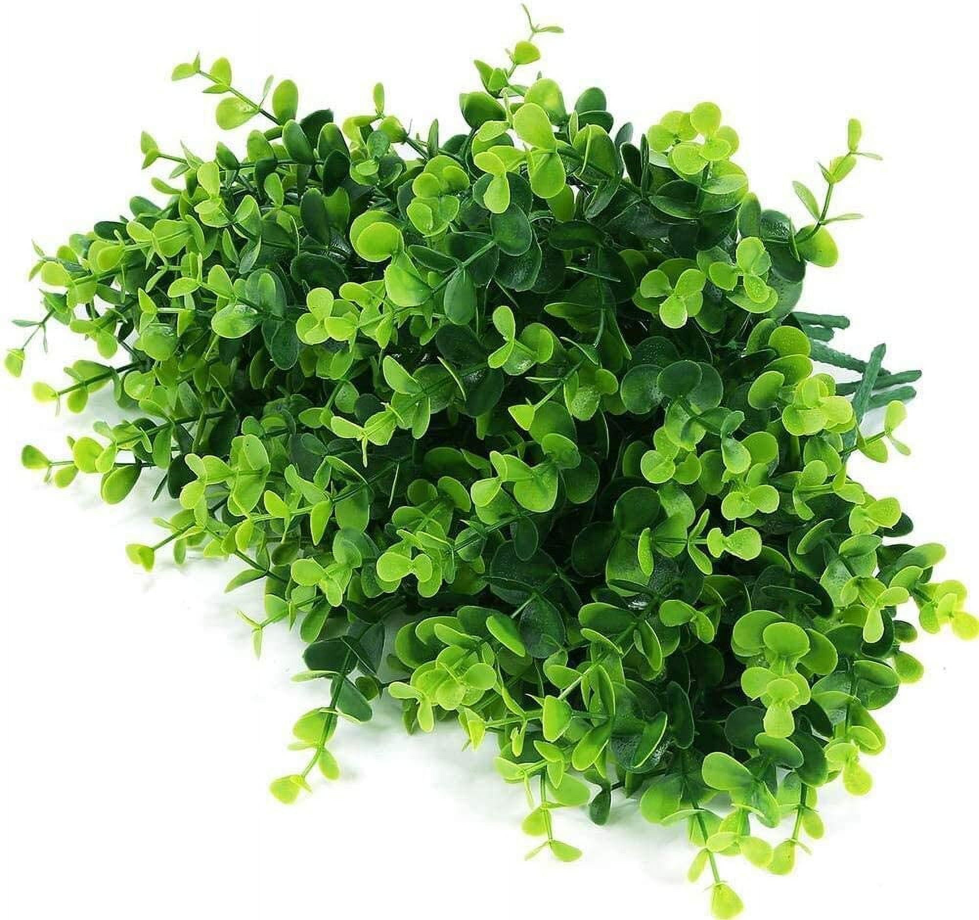 Morttic Artificial Plants Flowers Faux Boxwood Shrubs 24 Pack, Lifelike Fake Greenery Foliage for Garden, Patio Yard, Wedding, Office and Farmhouse Indoor Outdoor Decor