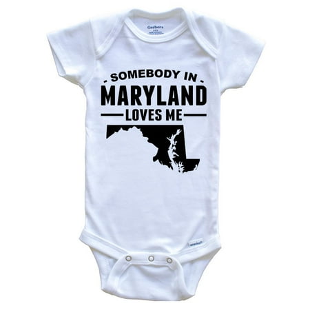 

Somebody In Maryland Loves Me Baby Bodysuit - Maryland Baby Bodysuit