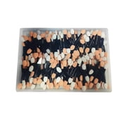 200 Pcs Sponge Eyeshadow Applicators,Eyeshadow applicators sponge,Double Sided Eyeshadow Brush with Box,Black Makeup Applicators.