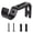 Black, variant on Adjustable Metal Curtain Rod Bracket Drill Free Window Drapery Hardware Black Finish