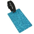 thumbnail image 3 of Daiia Blue Glitter Durable Luggage Tags with Secure Strap Travel ID Tags Suitcase ID Tags Bag Identification Tags - Easy Identification for Men and Women, 3 of 8