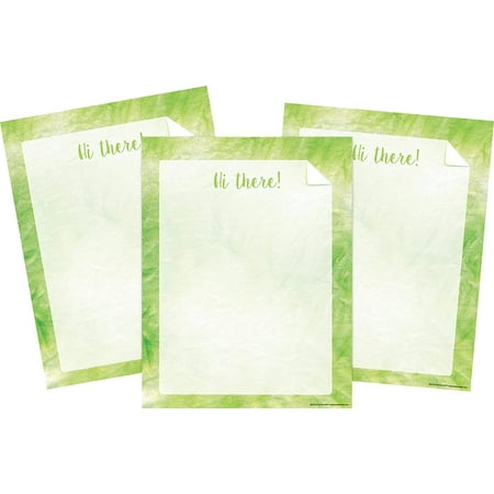UPC: 0704068043435 | Barker Creek Designer Computer Paper 150 Sheet Set  Lime Tie-Dye  Decorative Paper  Stationery  8.5  x 11   150 sheets  Home  School  and Office Supplies (4343)
