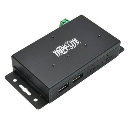 UPC: 0037332236319 | Tripp Lite Industrial 4-Port USB-C Hub USB 3.x Gen 2 (10Gbps) 2x USB-A & 2x USB-C Ports 15 kV ESD Immunity