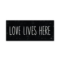 Trademark Fine Art 'Love Lives Here' Canvas Art by Michael Mullan
