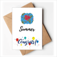 thumbnail image 1 of Blue Red Drawing Art Wedding Cards Congratulations Greeting Envelopes, 1 of 3