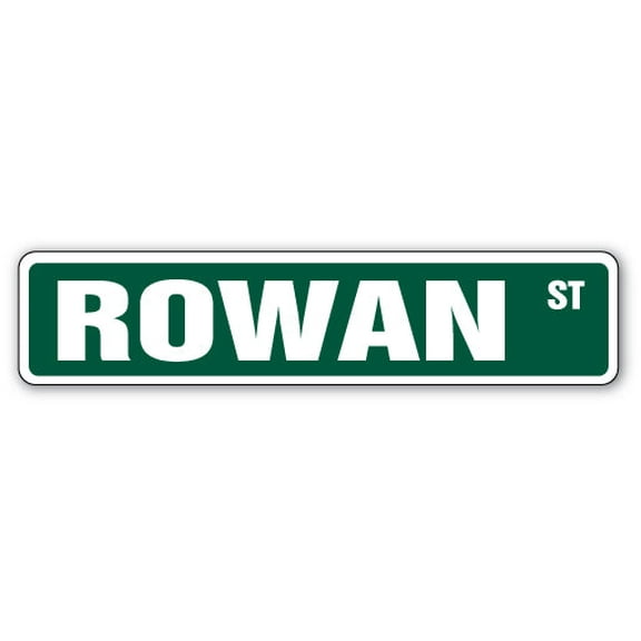 ROWAN Street Sign Childrens Name Room Sign | Indoor/Outdoor |  30" Wide