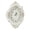 Off-white, variant on Shangmakel Wall Clock Oval Small, Cream White Gold Trim Resin Wall Clock with Large Black Numbers for Living Room Bedroom