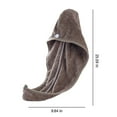 thumbnail image 3 of Quick Dry Hair Towel Turban - Soft Hair Wrap for Wet Curly Thick Long Hair, Absorbent Drying Towel for Women, Anti-Frizz Hair Turban for Daily Use, 3 of 7