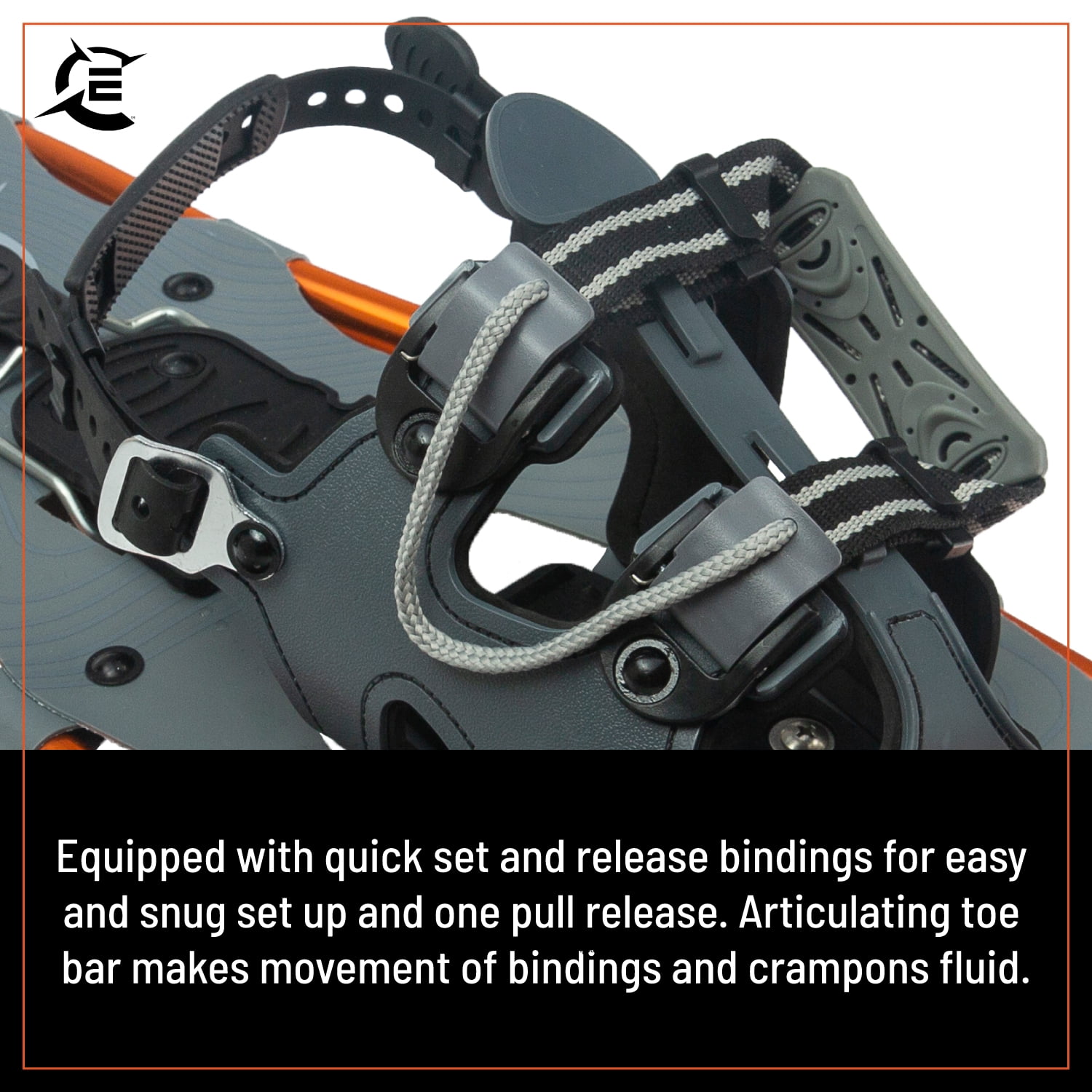 Expedition Outdoors Truger Trail II Aluminum Frame Snowshoe Kit - Size 21, Quick Tight Binding