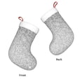 thumbnail image 3 of Naloa Silver Mosaic Christmas Stockings Decorations, Xmas Ornaments, DIY Personalized Farmhouse Decor for Home Family Party Tree, 3 of 7