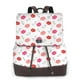 thumbnail image 1 of Disketp Red Lips 1 Mochila de Cuero para Mujer, Bolso de Espalda Antirrobo con Estilo para Viaje, Trabajo y Uso Diario, 1 of 4