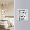 thumbnail image 4 of Yayeee Toggle Light Switch Wall Plate 3-Gang 6.37"x4.48" Decorative Outlet Cover, Cute Chubby Cat, 4 of 7