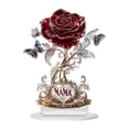 thumbnail image 1 of jifeng 2D Acrylic Sign Rose Flower Gift Birthday Mother's Day Gift for Office Shelf B, 1 of 9