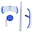 thumbnail image 1 of Portable Swimming Pool Cleaner Set Suction Head Telescopic Rod with Brush Pool Cleaning Tool, 1 of 7