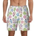 thumbnail image 3 of Uemuo Pastel Christmas Cookies Pattern Mens Swim Trunks Quick Dry Board Shorts with Mesh Lining, Stretch Beach Shorts Quick Dry No-Chafing Board Shorts-X-Large, 3 of 9