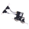 thumbnail image 2 of PCI-E to 4-Port RS232 Serial Card AX99100 Chip DB9 COM Expansion Riser Adapter Converter for Desktop PC, 2 of 6