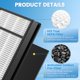 thumbnail image 3 of Filtros de repuesto de carbono HEPA + para purificador de aire Honeywell, 3 of 7