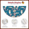 thumbnail image 3 of Rateoe Festive Dachshund Fun Pattern Christmas Tree Skirt with Ties, Christmas Tree Decorations, Farmhouse Christmas Decor Xmas Holiday Decorations-48", 3 of 6