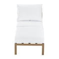 thumbnail image 6 of Elle Decor Mirabelle Outdoor Armless Lounge Chair in White and French Gold, 6 of 6