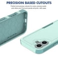 thumbnail image 4 of UUCase For iPhone 16 Plus PC Hard Shell Protection+Soft TPU Case,Dual Layer Protective Heavy Duty Cell Phone Case,Shockproof Rugged Bumper,Tough Military Grade Drop For iPhone 16 Plus,Mint, 4 of 5