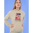 thumbnail image 2 of Canada Tourist Map Hoodie Women -Image by Shutterstock, Female 3X-Large, 2 of 4