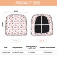 thumbnail image 3 of Pink Christmas Tree Seat Covers for Dining Room Chairs Set Of 4,Stretch Printed Washable Chair Seat Cover with Elastic Ties and Button,Removable Waterproof Couch Cushion Covers, 3 of 6