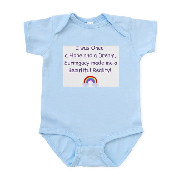 CafePress - *Child Via Surrogacy* Infant Creeper - Baby Light Bodysuit, Size Newborn - 24 Months