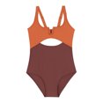 thumbnail image 3 of FJUCHAI 2-12Y Big Girls Jumpsuit Swimsuit Bikini Kids Spaghetti Straps Swimwear Youth Quick Dry One-Piece Bathing Suit, 3 of 6