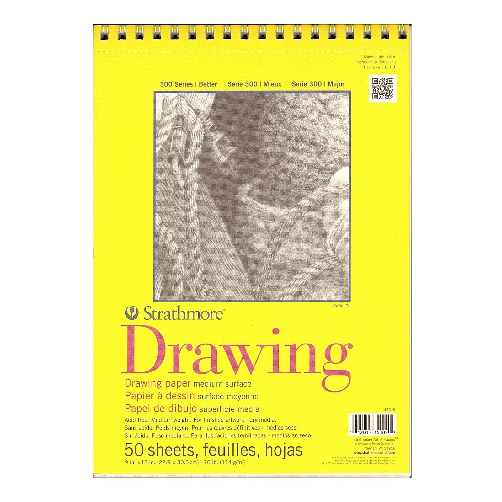 300 Series Drawing Paper Pads 9 in. x 12 in. (pack of 3)