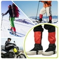 thumbnail image 6 of Leg Gaiters, Snow Gaiters for Hiking Waterproof Snow Boot Guards for Snowshoeing Hiking, 18" & Black, 6 of 7