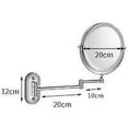 thumbnail image 2 of Espejo de pared LED BRI recargable por USB 1x/7x blanco, 2 of 3