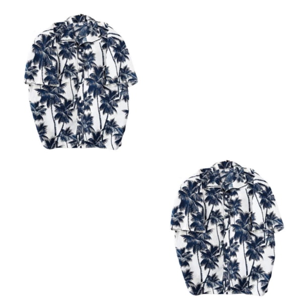 Qarigey Camisetas estampadas de manga corta para hombre, camisas hawaianas holgadas, de un solo pecho, de secado rápido, a la moda para Type5 NO5