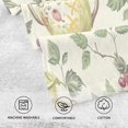 thumbnail image 5 of Yayeee 2 Pack Hand Towels for Bathroom 100% Cotton 16" x 28" Soft Absorbent Kitchen Towel, Purple Birds Teapots, 5 of 7